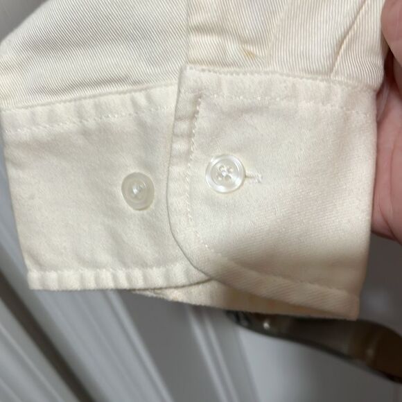 Harley-Davidson Cream Shirt Button Down Soft Twill NWT* VTG Hong Kong - Picture 7 of 10
